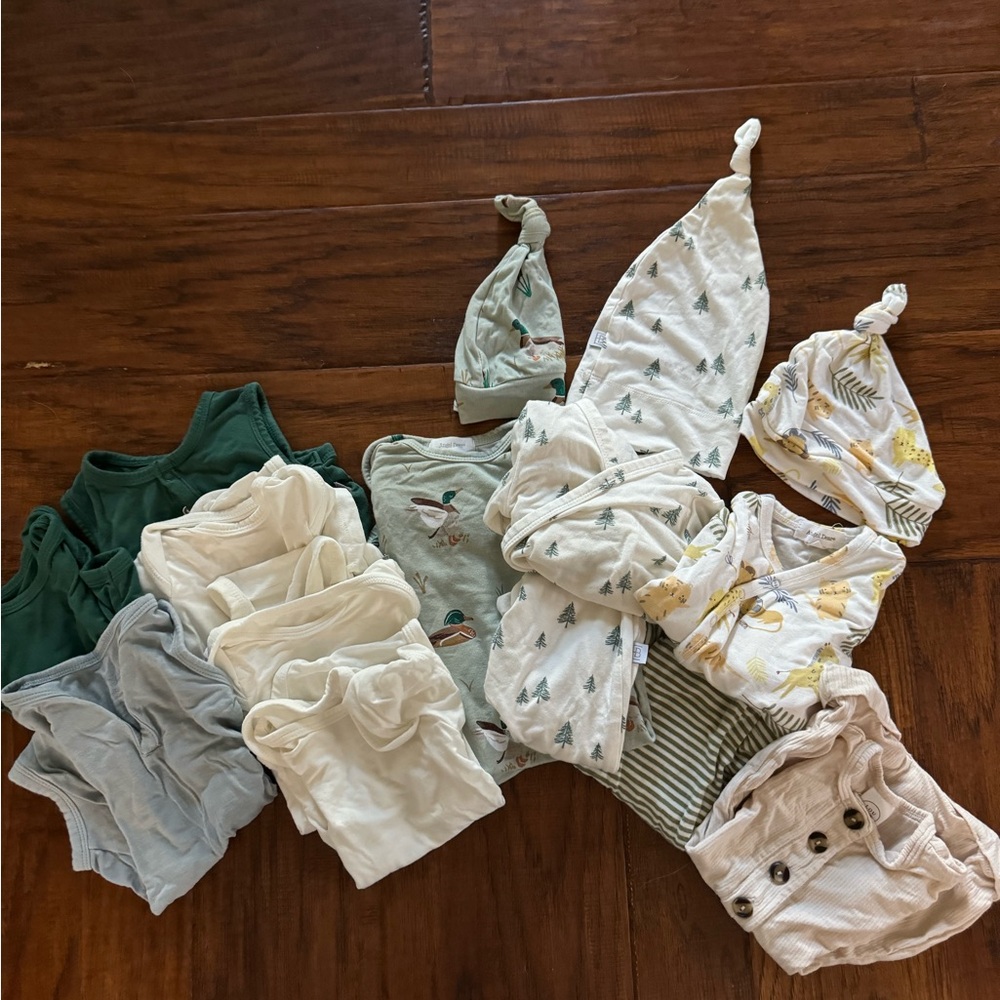 Baby newborn and 0-3 bamboo bundle